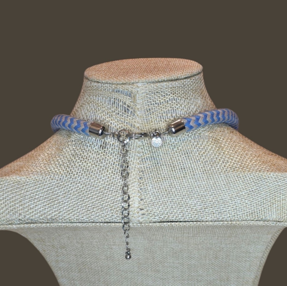 Lydell NYC Statement Necklace with Glass Rhinestones - Picture 6 of 8